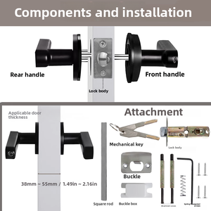 Tuya APP/TTlock <strong>Controlled</strong> Smart <strong>Fingerprint</strong> &amp; Card <strong>Lock</strong> for Wood Door for Home/Office/Apartment/Hotel Room <strong>Access</strong> - Product Image 6