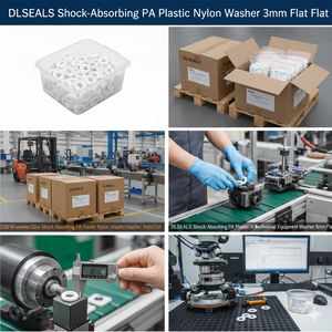 DLSEALS <span class=keywords><strong>Rondelle</strong></span> plate en nylon PA absorbant les chocs 3mm pour l'assemblage d'équipements mécaniques March Expo 2026 Vente en gros B2B PA66 - Product Image 4