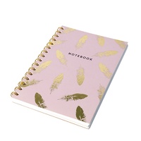 Carnet à spirales personnalisé en rose, de haute qualité, avec format de page intérieure personnalisable, fabriqué sur mesure en usine