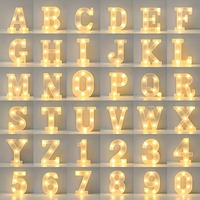 Lettres lumineuses LED alimentées par piles, étanches IP44, à fixer au mur, pour la maison, les fêtes, les mariages, les festivals, les décorations de Noël