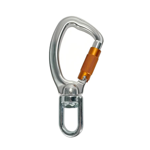 Mousqueton d'escalade robuste à verrouillage automatique et pivotant, 40 kN, en aluminium, <span class=keywords><strong>triple</strong></span> verrouillage <span class=keywords><strong>avec</strong></span> anse captive - Product Image 2