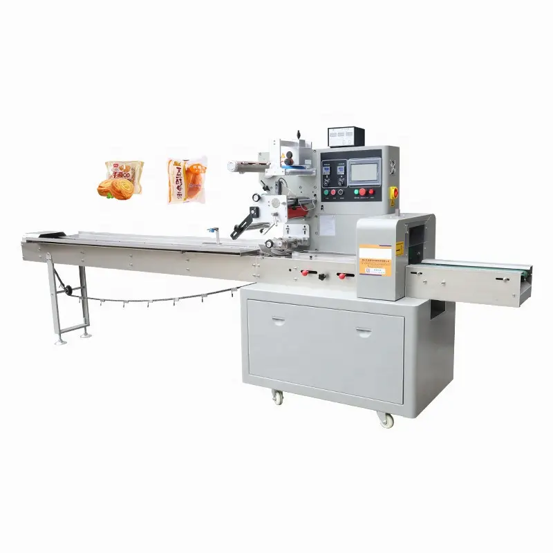 Latest Design 580kg Pillow Candy Packing Machine Of Dessert Shop Industry