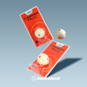 Balle de <span class=keywords><strong>billard</strong></span> Baekeland TV avec 6 points rouges, autres billes blanches - Product Image 2