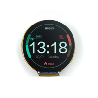 ESP32-C3 Layar Bundar 1,28 Inci GC9A01 IPS LCD Layar Sentuh Modul WIFI BT Dual Core untuk LVGL