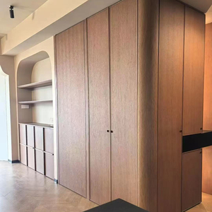 <span class=keywords><strong>Armoire</strong></span> coulissante moderne minimaliste sur mesure avec grand rangement pour chambre à coucher et mobilier d'hôtel - Product Image 5