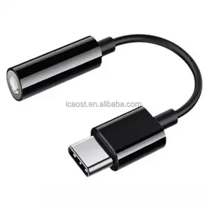 12CM Typ C zu 3,5mm Jack Converter Kopfhörer Audio Adapter kabel USB C zu 3,5 AUX Kabel Für Huawei P30 Pro Xiaomi Mi 9 8