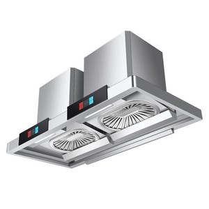 Campana Extractora Comercial de Pared de 1.5 m con Doble Cabezal, Frecuencia Variable, 1600 W, 68 M3/min, Malla de Acero Tipo Pista de Carreras, Clase A++, 3 Años de Garantía - Product Image 1