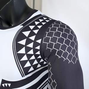 Vêtements de sport respirants, style manches personnalisées, chemise de compression pour homme, rash guard - Product Image 4