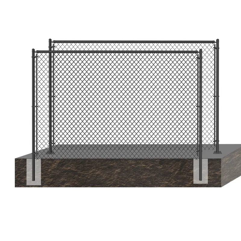 Paneles de baile galvanizados de alta calidad, cercas de eslabones de cadena, valla de campo de fútbol de baloncesto, valla de gancho de jardín
