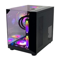 Pcooling Top One Vente en gros Boîtier de jeu pour PC Armoire PC personnalisée Itx Mini boîtier d'ordinateur Châssis de jeu avec USB-C