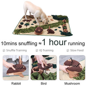 Tapis de reniflement en polaire de grande taille respirant interactif Slow Food Dog Nosework Mats Forest Design Pet Feeding Sniffing Mat - Product Image 3