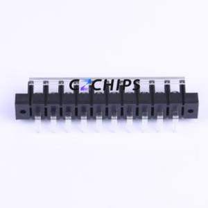 KF28RM-7.62-10P Barrier Terminal Block Bent Lead Through Hole,P=7.62mm Connector With Cover Plate 7.62mm 1x10P Right Angle Pin - Product Image 2