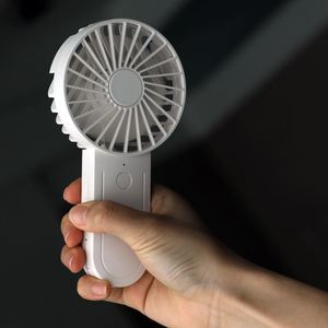 Mini ventilateur portable silencieux pliable en plastique rechargeable par USB avec logo personnalisable - Product Image 1