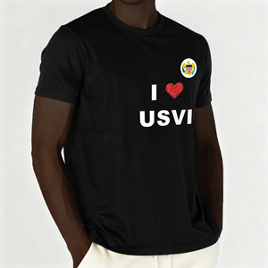 Lightweight and Breathable the United States Virgin Islands Fan <b>T</b>-shirt for Summer Outdoor Gatherings and Matches Promotion - Product Image 2