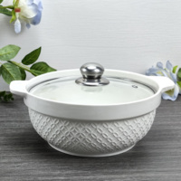 Ensembles d'Ustensiles de Cuisine Antiadhésifs, Comprenant Casseroles, Marmites et Vaisselle en Céramique, avec Couvercles pour Soupe et Cuisson