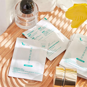 Lingettes déodorantes rafraîchissantes en coton biologique pour adultes lingettes humides emballées individuellement pour femmes hommes corps visage aisselles - Product Image 4