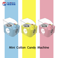 Nouvelle mini machine à barbe à papa Sunzee |   64 combinaisons de saveurs |   Machine automatique de table pour fêtes à domicile, anniversaires et carnavals