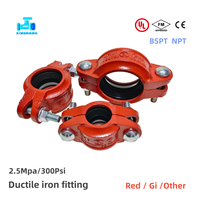 Haute Qualité FM UL Raccord à rainures en fonte ductile pour casque de pompier, pour la lutte contre les incendies et les systèmes d'incendie