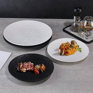 จานอาหารเซรามิกสไตล์นอร์ดิกแบบเรียบง่าย สำหรับร้านอาหารกลางแจ้ง ใช้สำหรับจัดเลี้ยง ทนทาน ชุดจานพอร์ซเลน สำหรับงานเลี้ยงแบบมินิมอล - Product Image 2