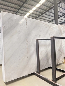Dalle de marbre blanc de Guangxi Goldtop Stone OEM, naturelle, de haute qualité, moderne, polie, pour cuisine, salon, salle de bain, sol et mur - Product Image 2
