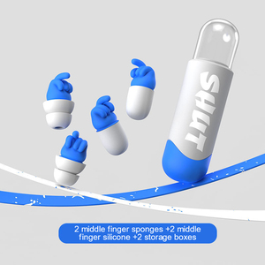 ที่อุดหูแบบโฟมนุ่มส่วนบุคคลสำหรับการป้องกันการได้ยินนิ้วกลางการนอนหลับพร้อมคุณสมบัติด้านความปลอดภัยในการลดเสียงรบกวน - Product Image 2