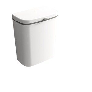 Kitchen Waste <b>Bin</b> 12L Hanging Rectangular Indoor Automatic Lid Closure Garbage Can <b>For</b> Kitchen Bathroom - Product Image 2