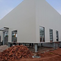Estructura de acero de diseño de almacén prefabricado, distribuidor de coche usado, tienda de sala de exposición
