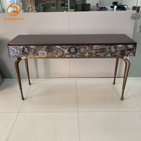 Avatto — console en marbre naturel, meubles de couloir modernes et élégants, pour table, vente en gros