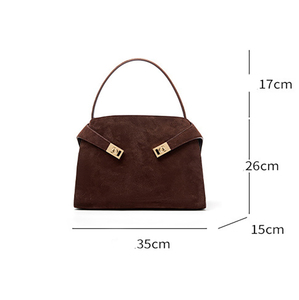 Sac à main <span class=keywords><strong>rigide</strong></span> de luxe léger de style coréen vintage, sac à bandoulière unique, sac à main spacieux structuré, nouveau modèle 2025 - Product Image 6