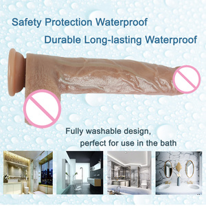 Dildo Realistico in Silicone Trasparente 610g per Masturbazione Maschile e Femminile - Product Image 3