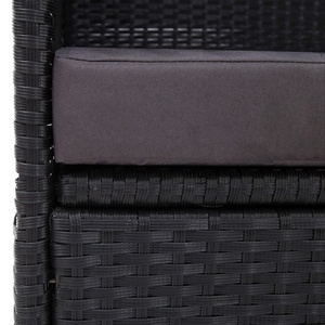 Patio exterior Jardín Poly <span class=keywords><strong>Rattan</strong></span> Mimbre Daybed con dosel Cortinas Sofá Chaise Patio <span class=keywords><strong>Rectangular</strong></span> Lounge Bed Poolside - Product Image 5