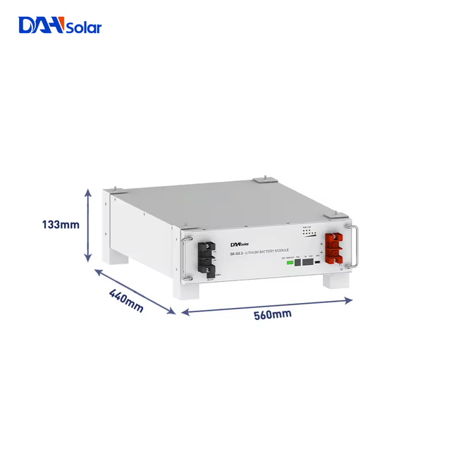 Rack-Mounted 6000 Cycle Life Energy Storage Battery IP20 5.12Kwh 100ah 51.2v SE-G5.1 Pro-B Deye Lithium Batteries