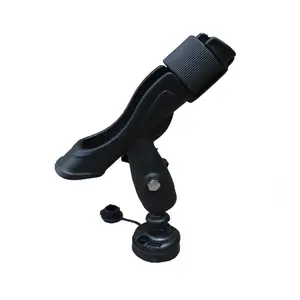 Professional adjustable fishing rod holder used on fishing kayak black fish rod hold