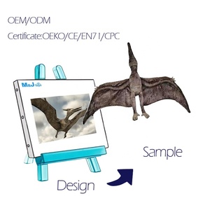 Jouets en peluche de pterosaure personnalisés OEM/ODM, animaux en peluche de dinosaure réalistes, poupées douces personnalisées, <span class=keywords><strong>Quetzalcoatlus</strong></span>, Saint-Valentin - Product Image 1