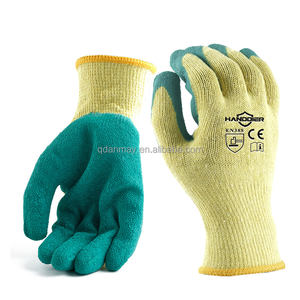 Antidérapant Latex Froissé Enduit Usine Pas Cher Coton Tricoté Sécurité Travail Gants De Protection guantes industriales - Product Image 4