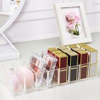 Organisateur de maquillage acrylique détachable à 8 compartiments étui à tiroirs transparent rangement cosmétique présentoirs à bijoux commode de salle de bain