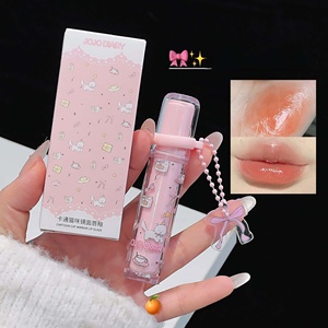 Brillo Labial <span class=keywords><strong>JOJO</strong></span> DIARY con Espejo de 6 Tonos, Diseño de Gato de Dibujos Animados, Tono Frutal de Baja Saturación para Maquillaje, Venta al Por Mayor - Product Image 3