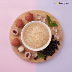 มันสำปะหลังและระเบิดลิ้นจี่ Boba Popping Boba - Product Image 4