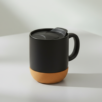 Mug en céramique personnalisé avec logo créatif, cadeau, tasse à lait, café, thé, mug en céramique avec bouchon en liège, cadeaux promotionnels pour le bureau, la maison, l'intérieur
