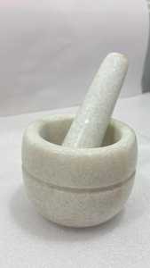 Durable Natural Green Marble Mortar and Pestle Set Handcrafted Stone Spice <b>Grinder</b> for Crushing Herbs Garlic Ginger <b>Pepper</b> - Product Image 2