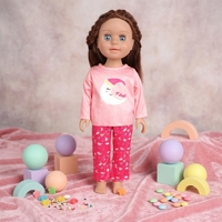 Beau mini jouet bébé poupée avec des vêtements à la mode modèle en plastique jouet cadeau pour enfants emballage économique de vêtements de bébé
