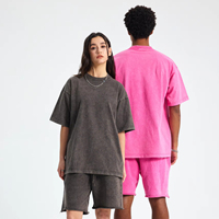 T-shirt vintage délavé personnalisé avec logo pour hommes et femmes, haute qualité, 100 % coton, manches courtes, grandes tailles, motif imprimé unique et uni