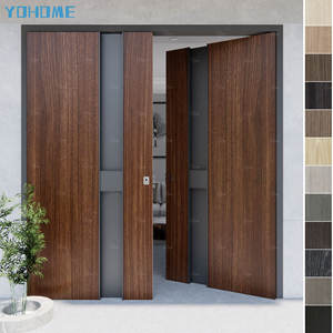 Puertas de entrada dobles modernas de Australia, <span class=keywords><strong>puerta</strong></span> de madera de <span class=keywords><strong>doble</strong></span> <span class=keywords><strong>hoja</strong></span> <span class=keywords><strong>Exterior</strong></span>, diseño de <span class=keywords><strong>puerta</strong></span> principal <span class=keywords><strong>doble</strong></span> de madera maciza para Villa - Product Image 6