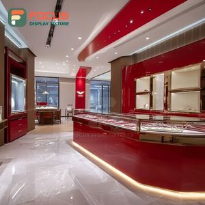 Mostrador de Exhibición de Joyería de Lujo, Vitrina de Metal para Tienda de Joyería - Product Image 1