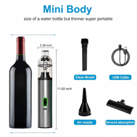 Aspirateur à main sans fil portable léger 700g, mini aspirateur à main avec charge rapide Type-C pour voiture et poils d'animaux