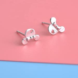 EC04 Boucles d'oreilles souris en argent sterling pour femme et fille Boîte cadeau Boucles d'oreilles Noël 2019 - Product Image 3