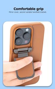 <span class=keywords><strong>BQC</strong></span> CASE Couverture de lentille en cuir étui de téléphone portable pour Samsung Galaxy 24 couverture de téléphone ultra pour la série iPhone - Product Image 5