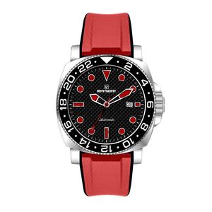 Montre automatique en acier inoxydable 316l avec cadran personnalisé en fibre de carbone et verre saphir, bracelet en caoutchouc, tendance pour les hommes d'affaires - Product Image 6
