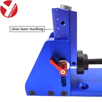 Kit de gabarit de perçage de poche portable bleu pour le travail du bois, guide de perçage en aluminium de qualité industrielle pour le bricolage