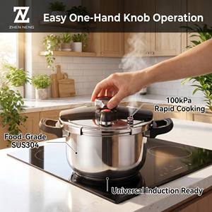 Casserole à pression en acier inoxydable ZHEN NENG 304, 6L 8L, casseroles en acier inoxydable efficaces pour la cuisine, qualité durable, pot de cuisson domestique - Product Image 2
